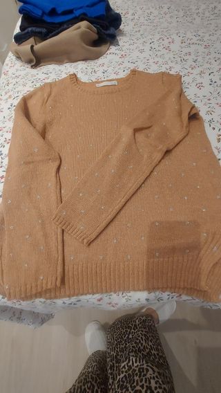 Jersey Sfera naranja con estrellas plateadas