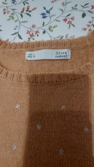 Jersey Sfera naranja con estrellas plateadas