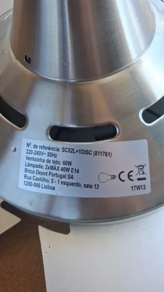 Ventilador Techo Gracilien 5 Aspas 132cm