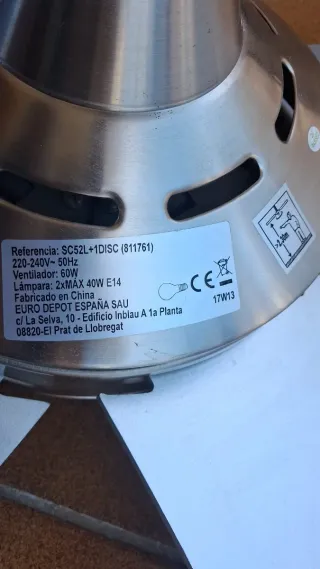 Ventilador Techo Gracilien 5 Aspas 132cm