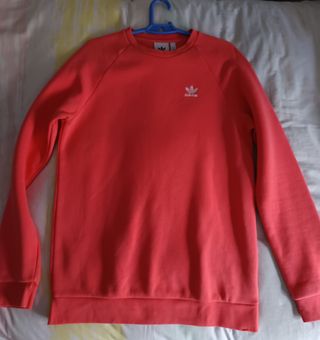 Sudadera Adidas Originals Roja Talla S Color Coral