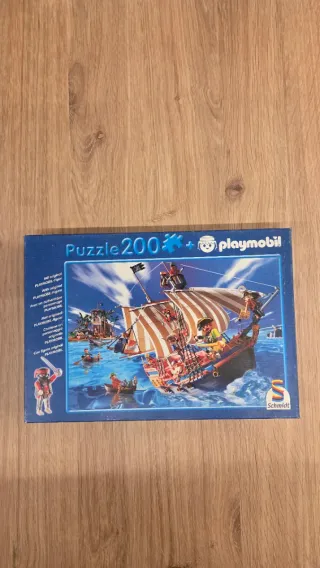 Puzzle Playmobil 200 piezas Barco Pirata