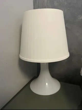 2 Lámparas de Mesilla Blancas