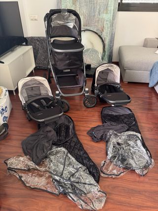 Cochecito UPPAbaby Vista - moisés y 2 asientos