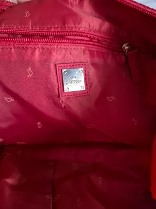 Bolso bandolera Carpisa rojo tela