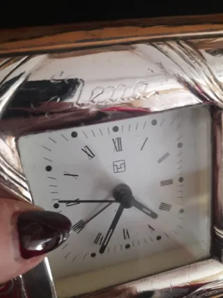 Reloj de mesa plata 925