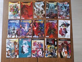 Colección Completa Fuerza-V 1-15 (A-Force) Panini