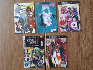 Colección Completa Fuerza-V 1-15 (A-Force) Panini