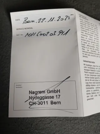 Reloj suizo Richelieu Negro y Plateado