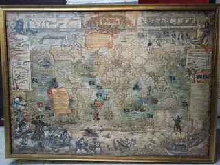 Puzzle Mapa Piratas Mundo