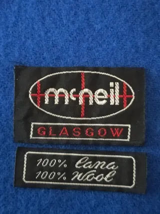 Sciarpa McNeil in pura lana blu