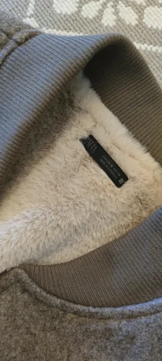 Chaqueta bomber marrón forrada XL