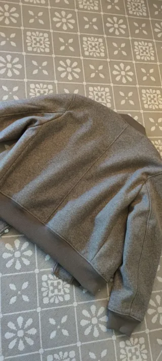 Chaqueta bomber marrón forrada XL