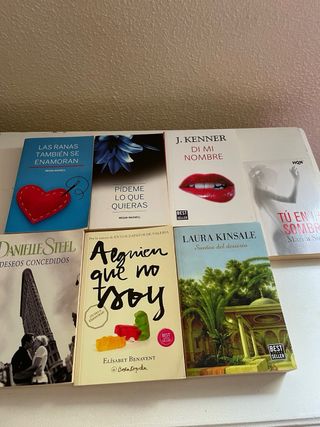 Lote de siete libros novela romantica