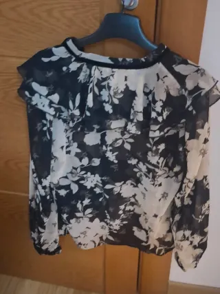 Blusa Zara Estampada Flores