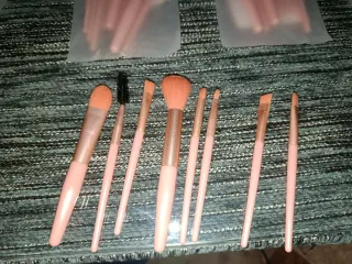Set de brochas de maquillaje rosa
