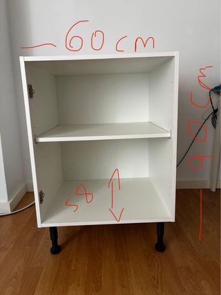 Casco de mueble de cocina blanco 60ancho x 70 alto