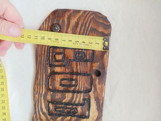 Cartel de madera rústico