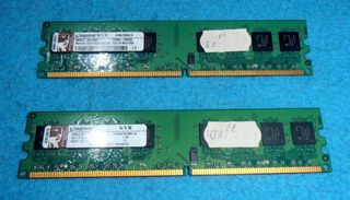 Set 2x 1GB RAM Kingston KVR667D2N5/1G DDR2