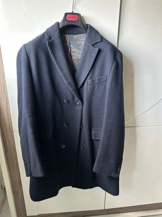 Cappotto Nido d'ape Blu taglia 50.
