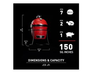 Barbacoa de carbón de cerámica en rojo fuego