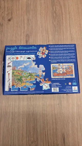 Puzzle Djeco Piratas 100 Piezas