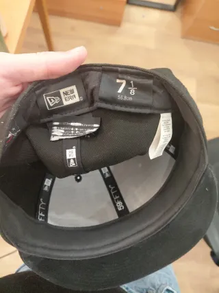 Gorra New Era NY Negra Talla 7,5