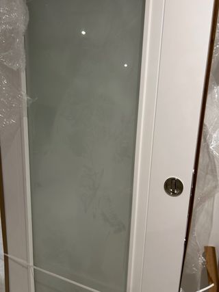 Puerta corredera blanca 82cm