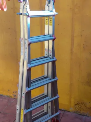Escalera telescópica aluminio ALTÍSIMA,MUY GRANDE