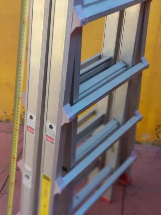 Escalera telescópica aluminio ALTÍSIMA,MUY GRANDE