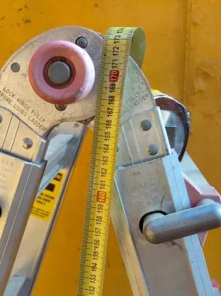 Escalera telescópica aluminio ALTÍSIMA,MUY GRANDE