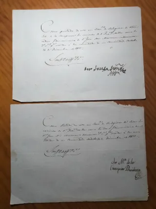 cartas, sobres, publicidad y documentos antiguos