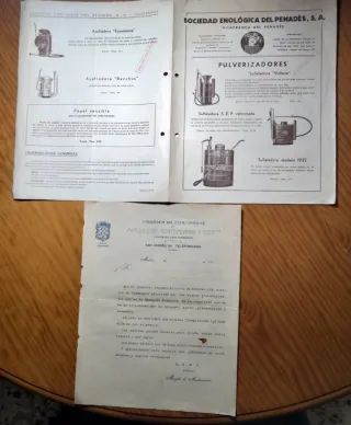 cartas, sobres, publicidad y documentos antiguos