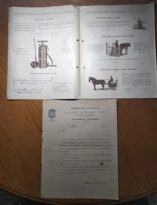 cartas, sobres, publicidad y documentos antiguos