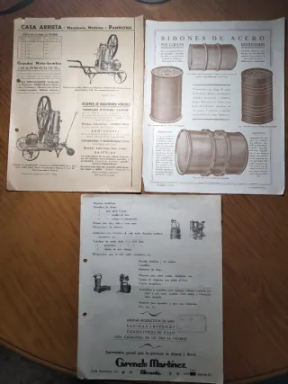 cartas, sobres, publicidad y documentos antiguos