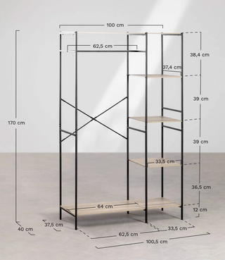 Armario Baxter Madera y Metal