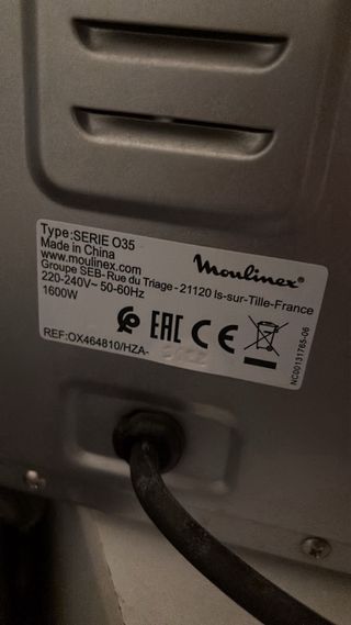 Horno sobremesa Moulinex