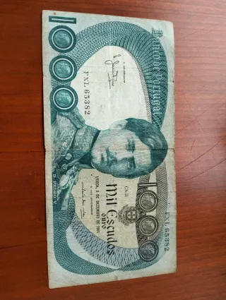 Nota 1000 Escudos 1981 D. Pedro V