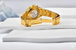 Reloj Rolls Timi automático Hombre Dorado y Verde