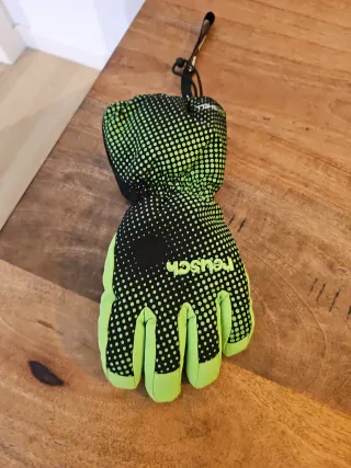 Guantes de esquí Reusch verde y negro