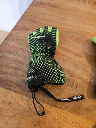 Guantes de esquí Reusch verde y negro