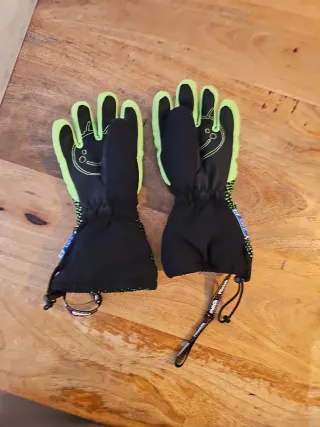 Guantes de esquí Reusch verde y negro