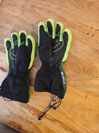 Guantes de esquí Reusch verde y negro