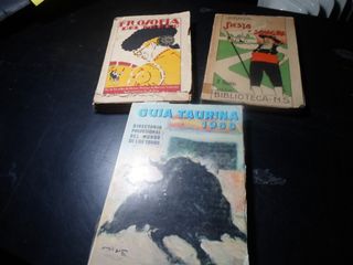 Lote 3 Libri Antichi sulla Tauromachia