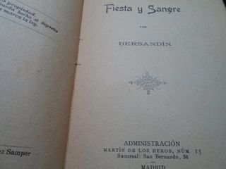 Lote 3 Libri Antichi sulla Tauromachia