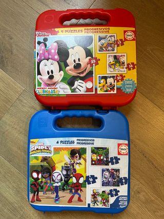 Puzzles Educa Mickey Mouse y Spidey