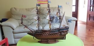 Maqueta Barco Madera Vela