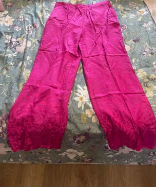 Blazer y pantalón Zara Estampado Animal Rosa Mujer