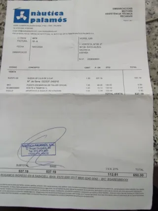 Bote Ozeam + Motor Suzuki