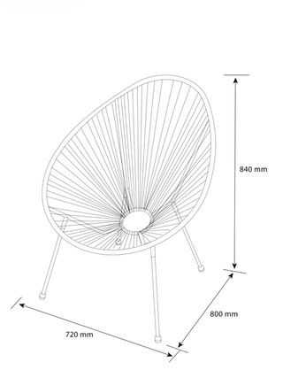 Sillones UBBERUP exterior negro